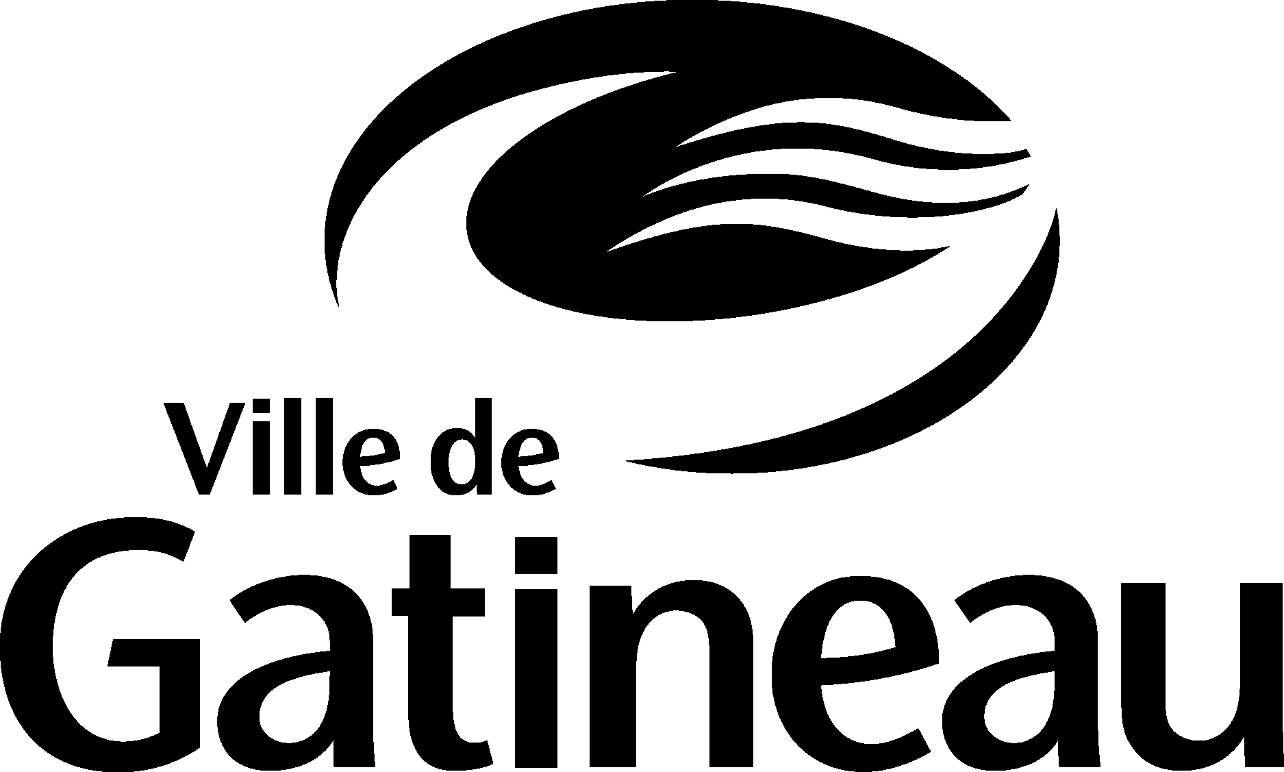 Ville De Gatineau Black Logo Vector Logo